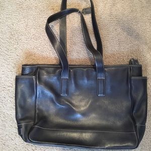 Leather coach bag